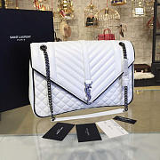 ysl envelop satchel large white CohotBag 4810 - 1
