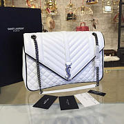 ysl envelop satchel large white CohotBag 4810 - 6