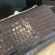 ysl sunset chain wallet in crocodile embossed shiny leather 4829 - 2