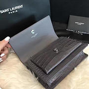ysl sunset chain wallet in crocodile embossed shiny leather 4829 - 3