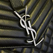 YSL| Envelop Satchel Large Black - 36cm x 26cm x 13cm - 5