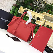 ysl sac de jour in grained leather red CohotBag 5135 - 1