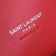 ysl sac de jour in grained leather red CohotBag 5135 - 6