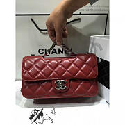 chanel quilted calfskin perfect edge bag red silver CohotBag a14041 vs01256 - 6