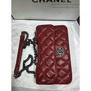 chanel quilted calfskin perfect edge bag red silver CohotBag a14041 vs01256 - 5