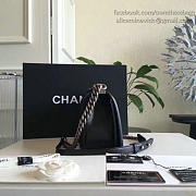 Chanel Medium Chevron Lambskin Quilted Boy Bag Black A13044 - 6