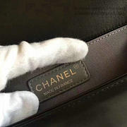Chanel Medium Chevron Lambskin Quilted Boy Bag Black A13044 - 2