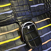 DELVAUX | mm brillant satchel crocodile embossed leather black 1472 - 3