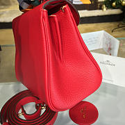DELVAUX | mini brillant satchel grained calfskin leather red 1503 - 3