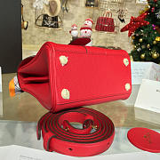 DELVAUX | mini brillant satchel grained calfskin leather red 1503 - 2