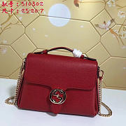 gucci gg flap shoulder bag on chain red CohotBag 5103032 - 1