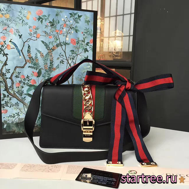 gucci sylvie leather bag CohotBag z2344 - 1