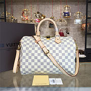 Louis Vuitton Speedy bandoulière 30 damier azur canvas  - 1