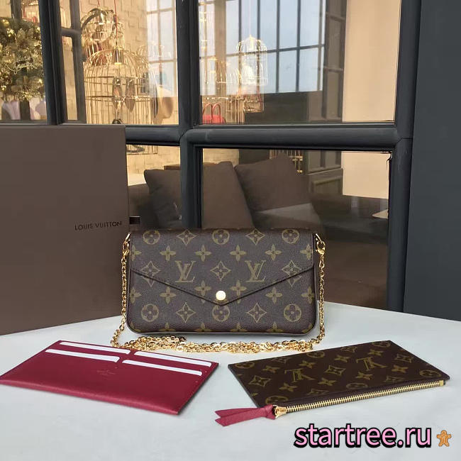 Louis Vuitton Pochette Félicie Monogram - M61276 - 21cm x 11 cmx 2 cm - 1