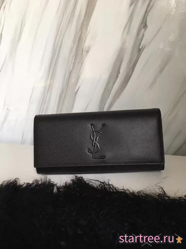 ysl monogram kate clutch grain de poudre embossed leather CohotBag 4956 - 1