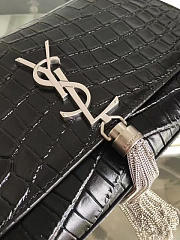 ysl monogram kate sliver tassel in embossed cocodile shiny leather CohotBag 5033 - 2