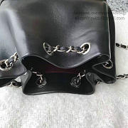 Chanel Large Lambskin Drawstring Backpack In Seoul Bag Black - 4