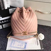 chanel lambskin drawstring bucket bag pink CohotBag a91885 vs06999 - 1