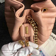 chanel lambskin drawstring bucket bag pink CohotBag a91885 vs06999 - 2