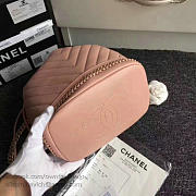 chanel lambskin drawstring bucket bag pink CohotBag a91885 vs06999 - 3