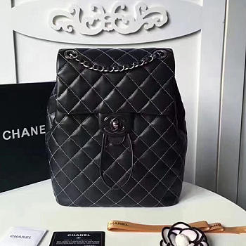 Chanel Caviar Quilted Lambskin Backpack Black