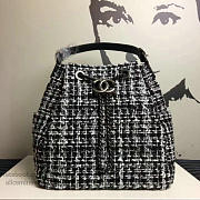 Chanel black/white tweed bucket bag CohotBag a13042 vs05802 - 6