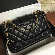 Chanel Quilted Lambskin Gold-Tone Metal Flap Bag Black- A91365 - 25.5x16x7.5cm - 3