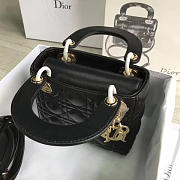 Christian Lady Dior Mini Bag Black-17cm*15cm*5cm - 6