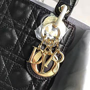 Christian Lady Dior Mini Bag Black-17cm*15cm*5cm - 4