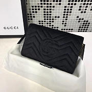 Gucci GG Marmont Matelasse Black Leather - 20x13x6cm - 2