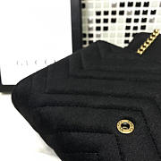 Gucci GG Marmont Matelasse Black Leather - 20x13x6cm - 6