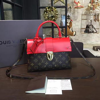Louis Vuitton monogram CohotBag  one handle flap bag mm red 3296