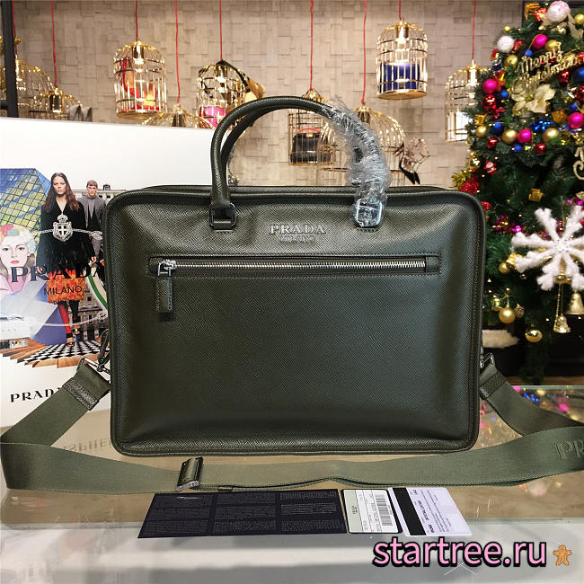 Prada leather briefcase 4234 - 1
