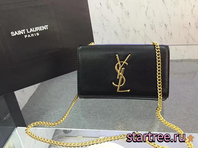 ysl monogram kate grain de poudre embossed leather CohotBag 4986 - 1