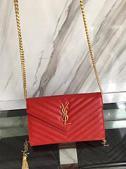 ysl gold monogram college red CohotBag 5081 - 5