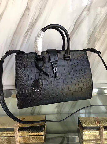 ysl smal in embossed crocodile shiny leather CohotBag cabas 5108