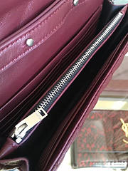 YSL| Envelop Satchel Wine Red - 22cm x 5.5cm x 13.5cm - 2