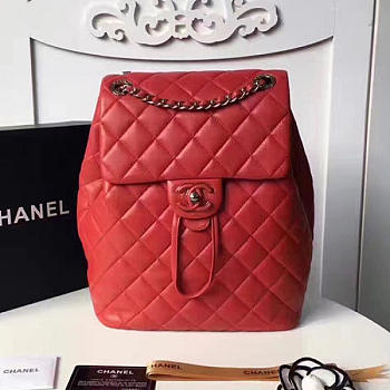 chanel caviar quilted lambskin backpack red CohotBag 170303 vs07838