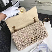 Chanel Crochet Braid Cayo Coco Flap Bag Beige- A93680 - 25cm - 6