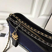 chanel's gabrielle hobo bag blue CohotBag 20cm - 3