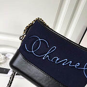 chanel's gabrielle hobo bag blue CohotBag 20cm - 6