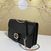 gucci gg flap shoulder bag on chain black CohotBag 510303 - 6