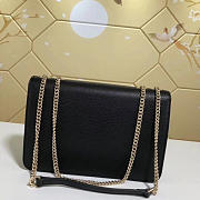 gucci gg flap shoulder bag on chain black CohotBag 510303 - 5