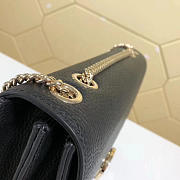 gucci gg flap shoulder bag on chain black CohotBag 510303 - 3