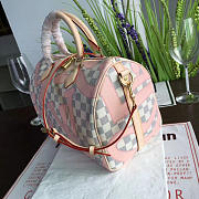 Louis Vuitton speedy damier azur canvas pink - 6