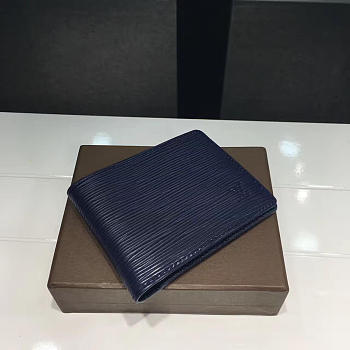 Louis Vuitton Multiple Wallet Navy Blue - M61825 - 12x9 cm