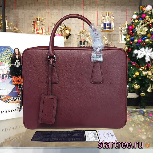 Prada leather briefcase 4218 - 1