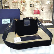 CohotBag prada velvet cahier bag black 4263 - 4