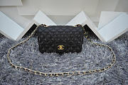 Chanel Caviar Leather Flap Bag With Gold/Silver Hardware Black 20cm - 5