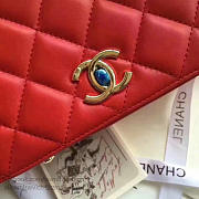 chanel caviar quilted lambskin flap bag with top handle red CohotBag a93752 vs09681 - 6